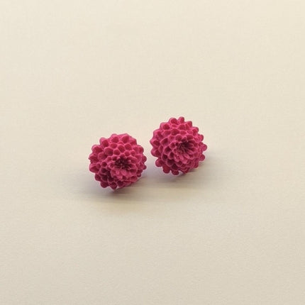 Chrysanthemum Küpe - Raspberry