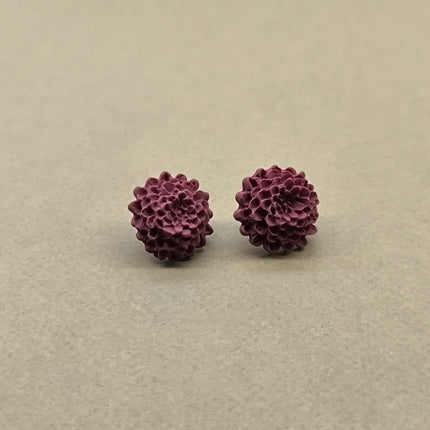 Chrysanthemum Küpe - Frozen Berry