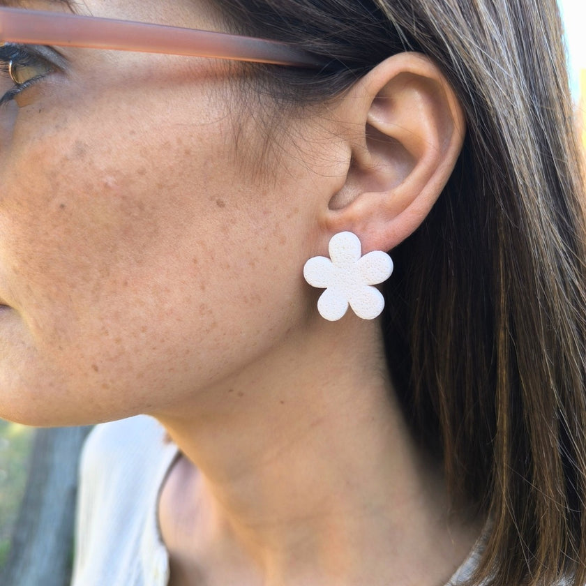 Clover Küpe - Salt White