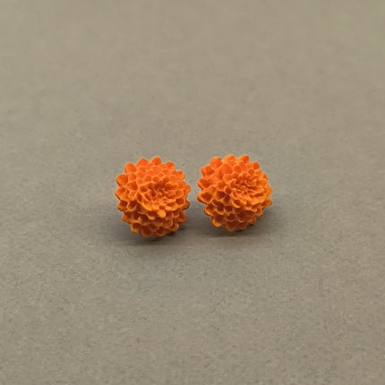 Chrysanthemum Küpe - Tangerine