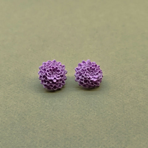 Chrysanthemum Küpe - Lavender