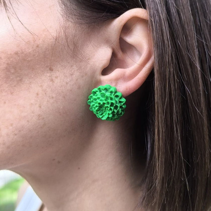 Chrysanthemum Küpe - Tropical Green