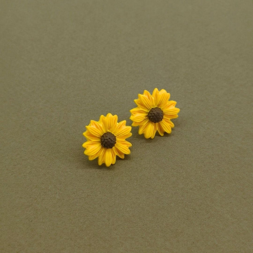 Daisy Minimalist Küpe - Sunflower v1