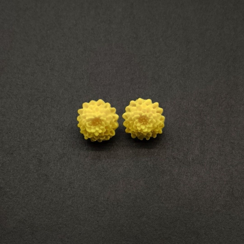 Chrysanthemum Küpe - Lemon