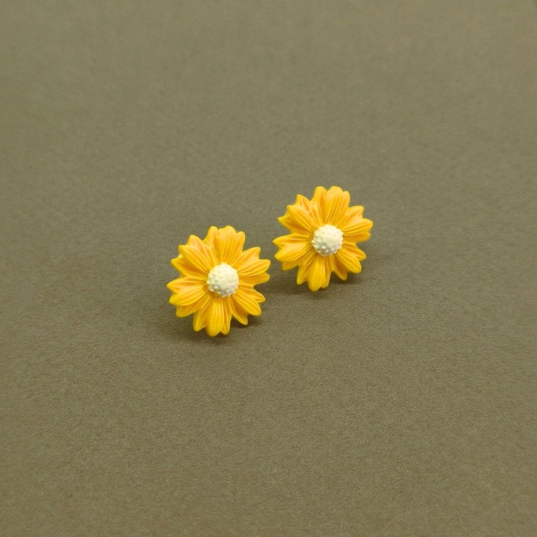 Daisy Minimalist Küpe - Sunflower v2