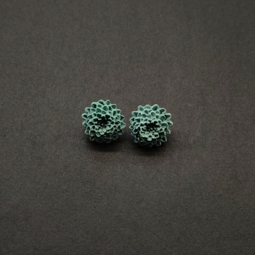 Chrysanthemum Küpe - Ocean Wave