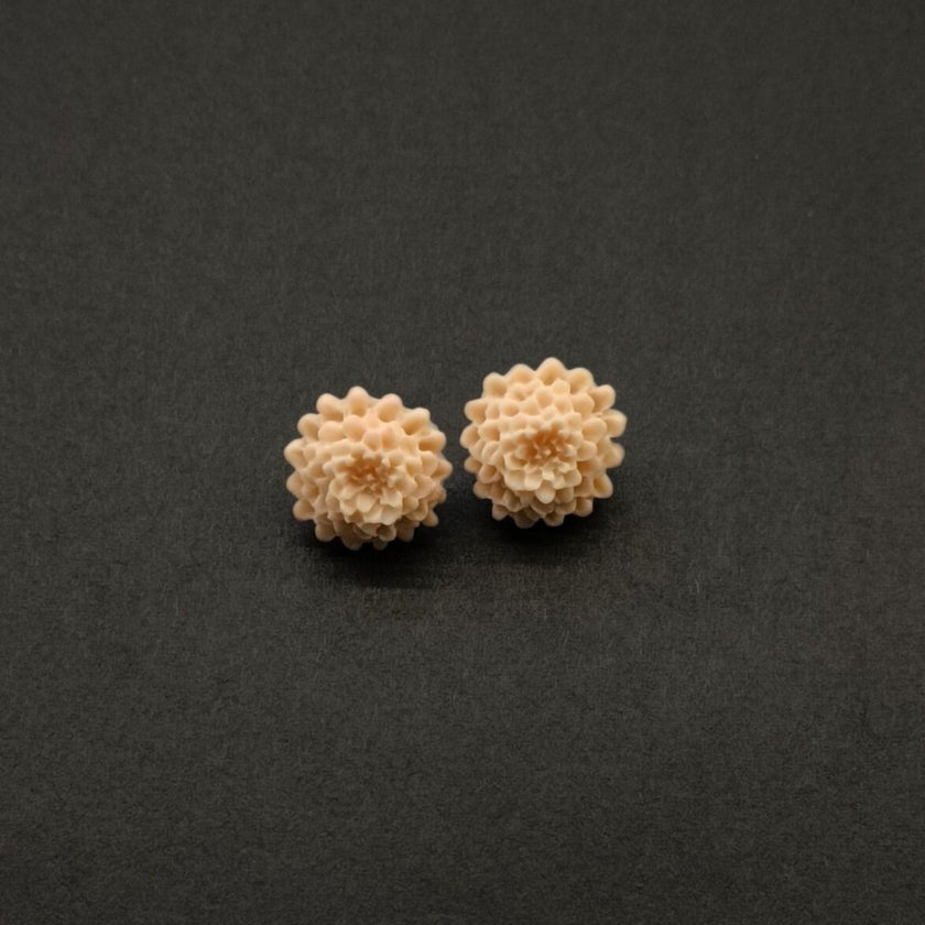 Chrysanthemum Küpe - Blush Pink