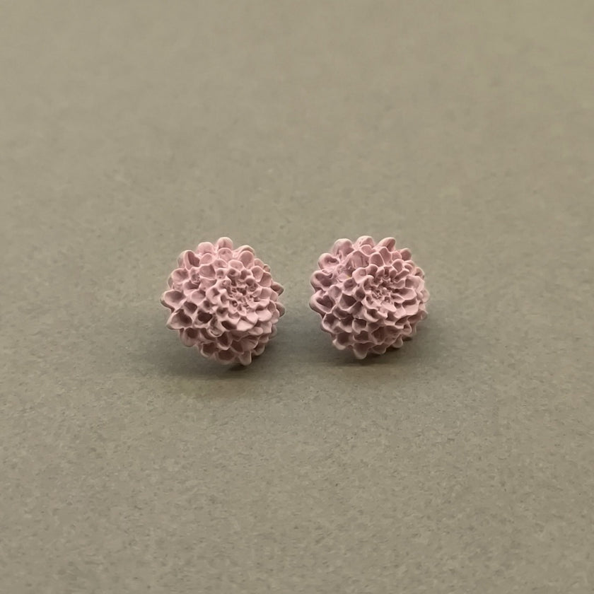 Chrysanthemum Küpe - Strawberry Cream