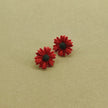 Daisy Minimalist Küpe - Christmas Red v1