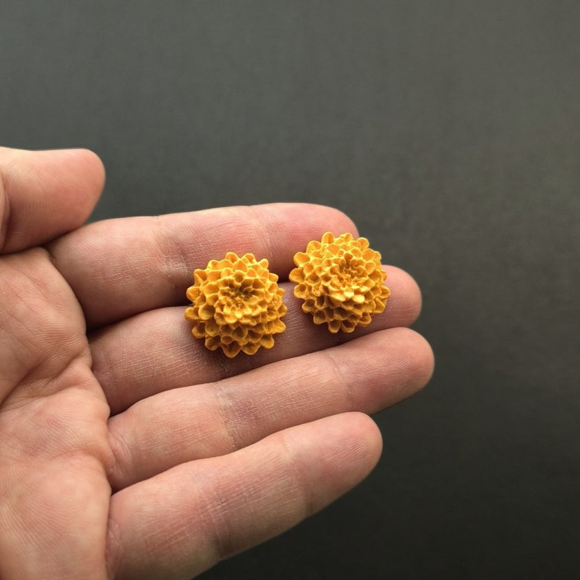 Chrysanthemum Küpe - Mango