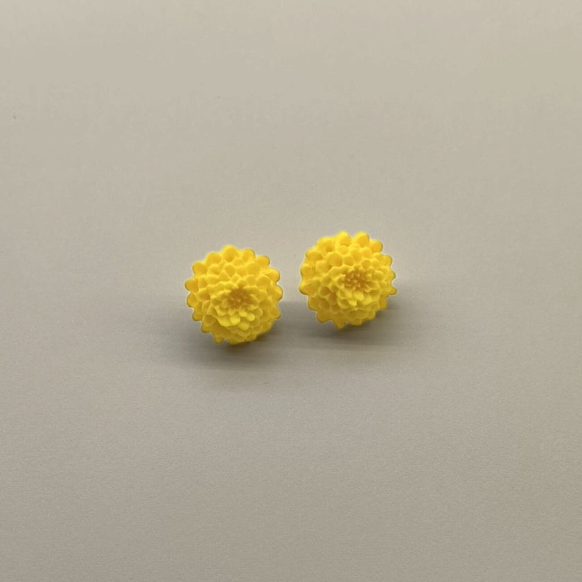 Chrysanthemum Küpe - Lemon