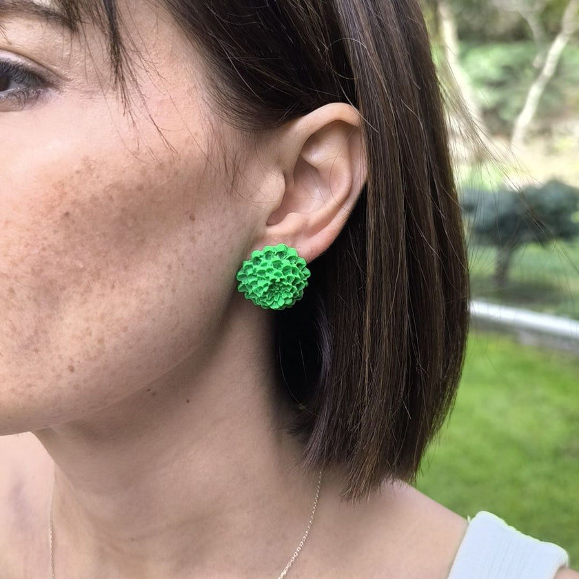 Chrysanthemum Küpe - Tropical Green