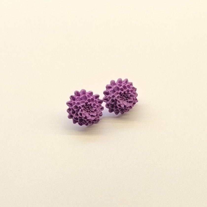 Chrysanthemum Küpe - Lavender