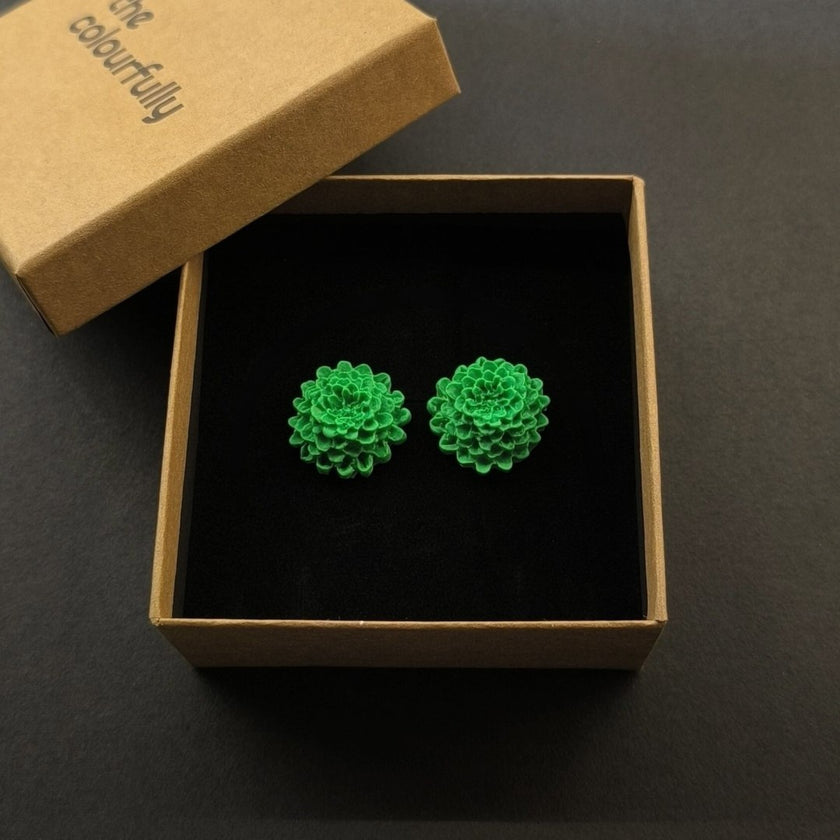 Chrysanthemum Küpe - Tropical Green