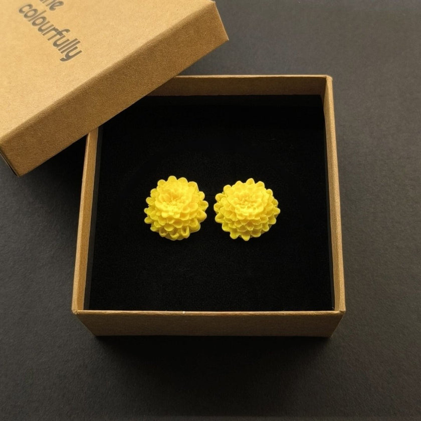 Chrysanthemum Küpe - Lemon