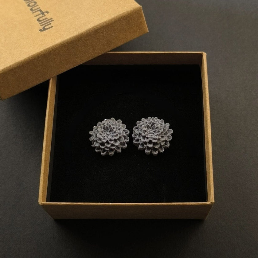 Chrysanthemum Küpe - Granite