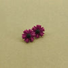 Daisy Minimalist Küpe - Magenta