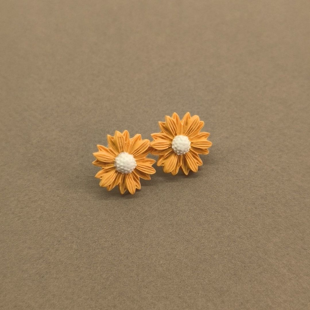 Daisy Minimalist Küpe - Mango