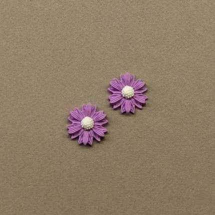 Daisy Minimalist Küpe - Lavender v1