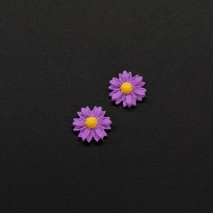 Daisy Minimalist Küpe - Lavender v2