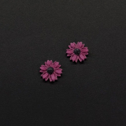 Daisy Minimalist Küpe - Frozen Berry