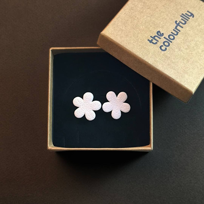 Clover Küpe - Salt White