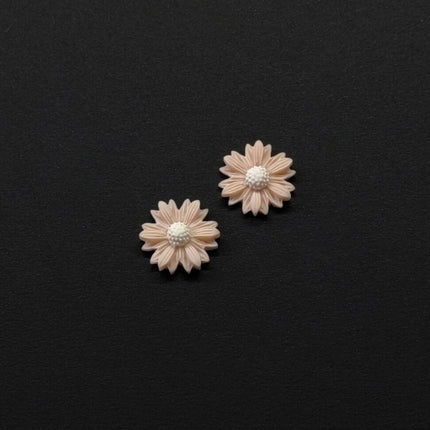 Daisy Minimalist Küpe - Blush Pink