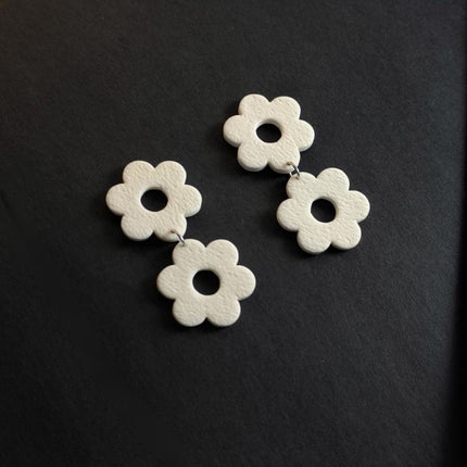 Daisy Doubles Küpe - Salt White