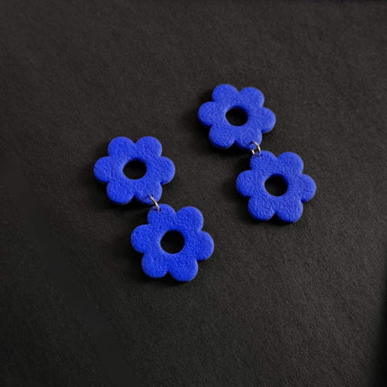 Daisy Doubles Küpe - Saks Blue