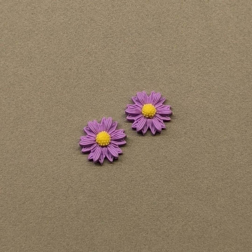 Daisy Minimalist Küpe - Lavender v2