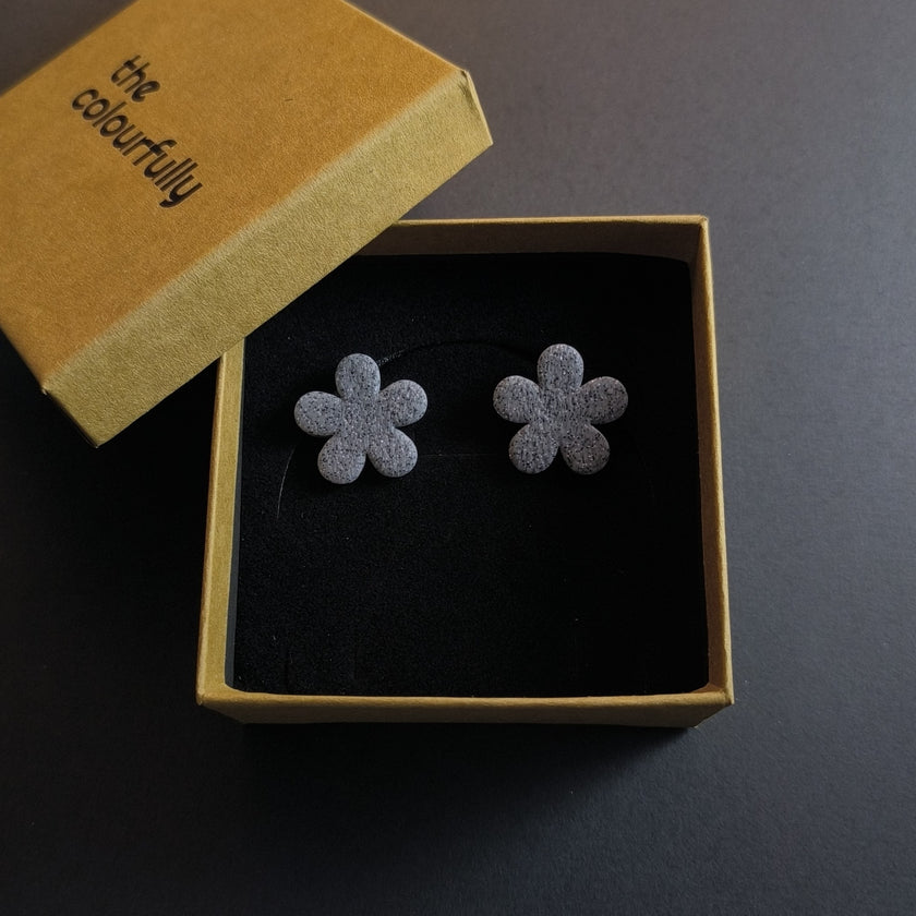 Clover Küpe - Granite