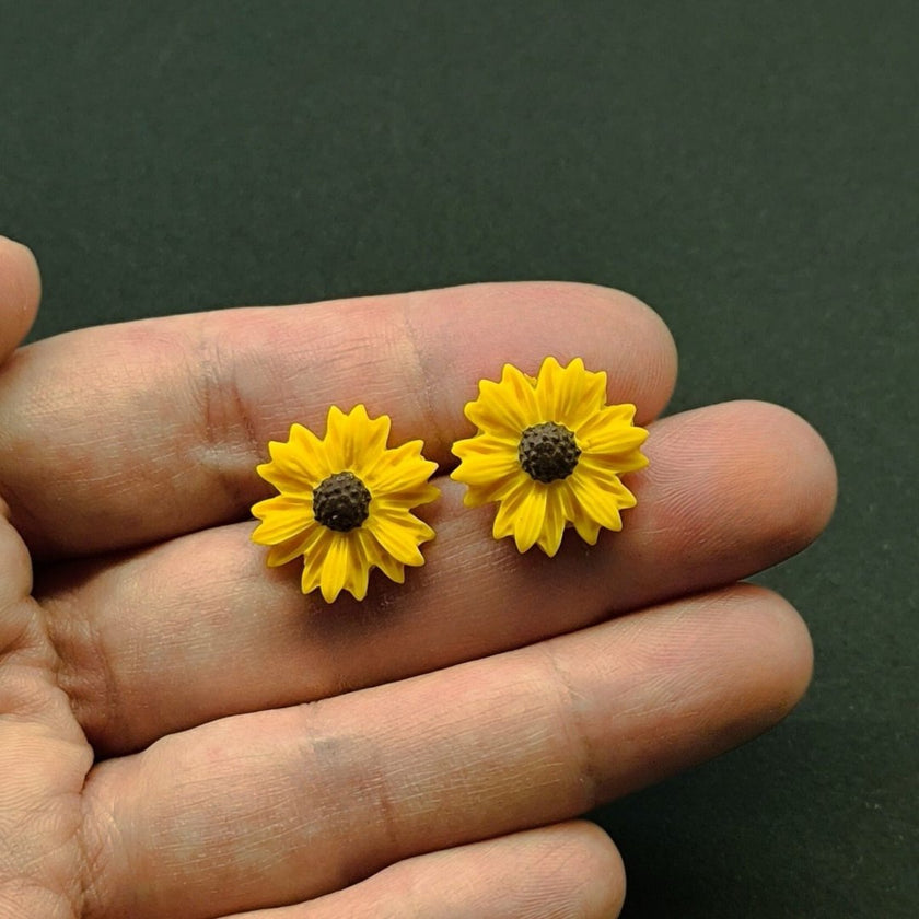 Daisy Minimalist Küpe - Sunflower v1