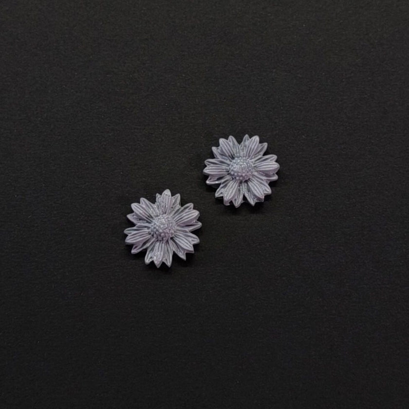 Daisy Minimalist Küpe - Silver