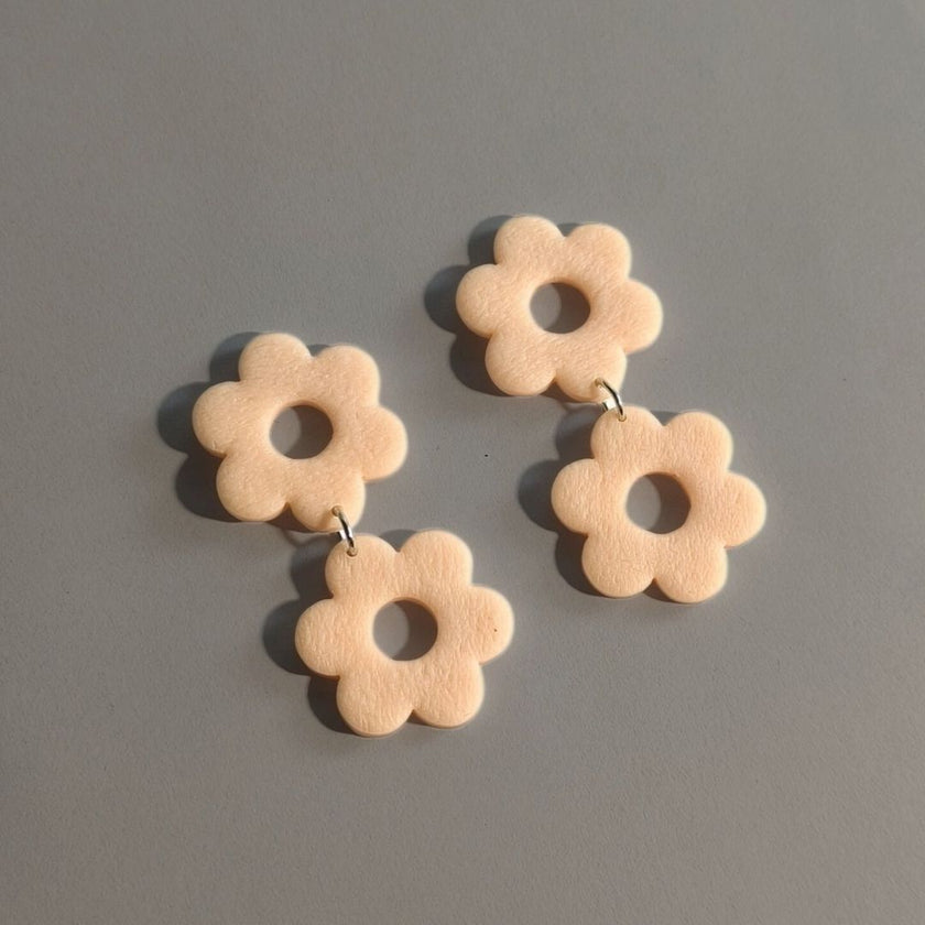 Daisy Doubles Küpe - Blush Pink