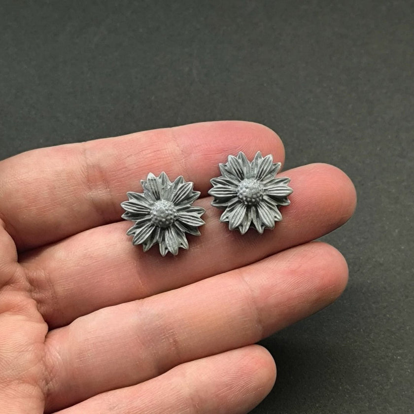Daisy Minimalist Küpe - Silver