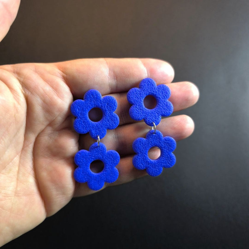 Daisy Doubles Küpe - Saks Blue