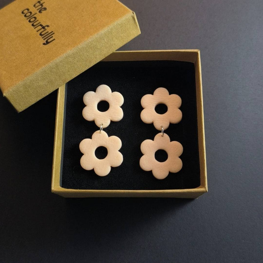 Daisy Doubles Küpe - Blush Pink