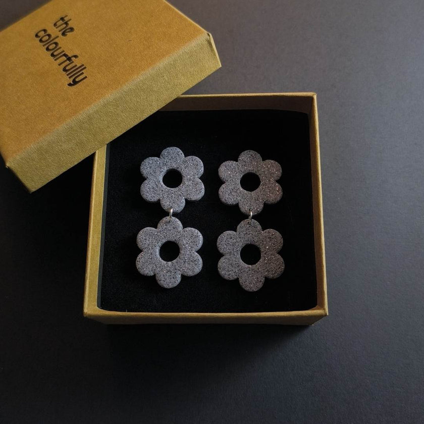 Daisy Doubles Küpe - Granite