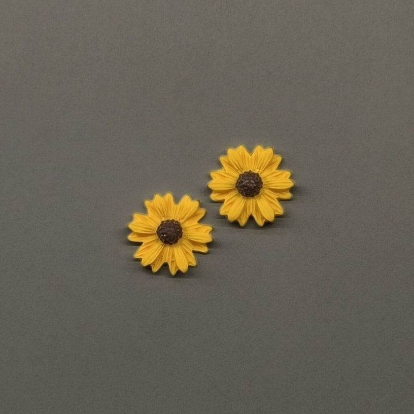 Daisy Minimalist Küpe - Sunflower v1
