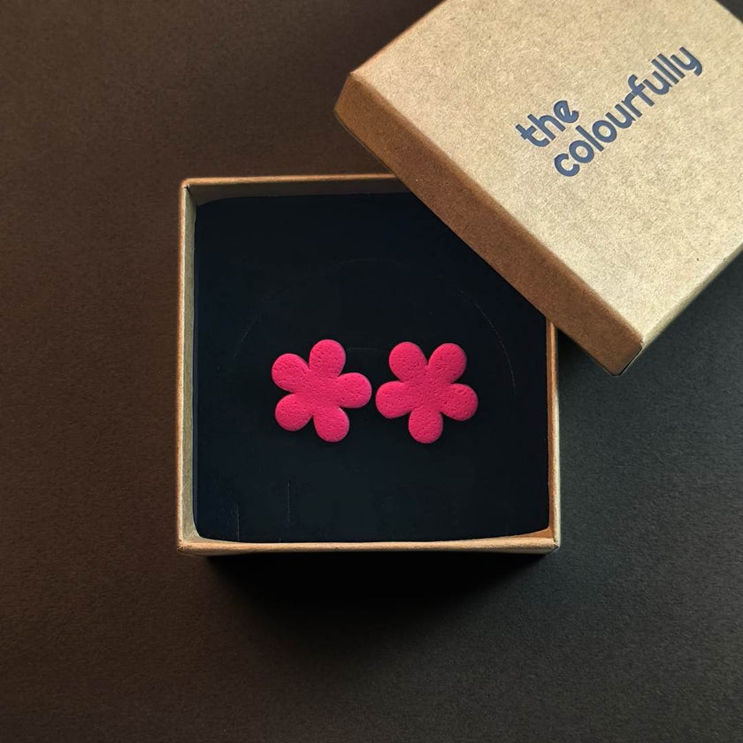 Clover Küpe - Cherry Red