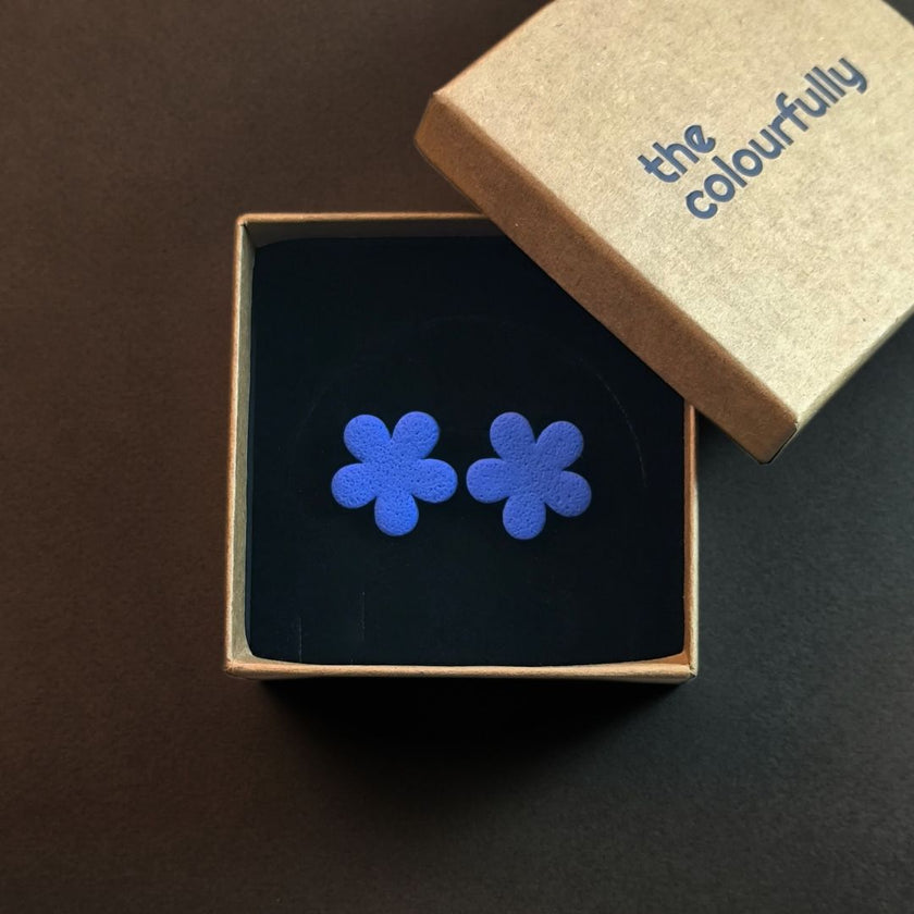 Clover Küpe - Saks Blue