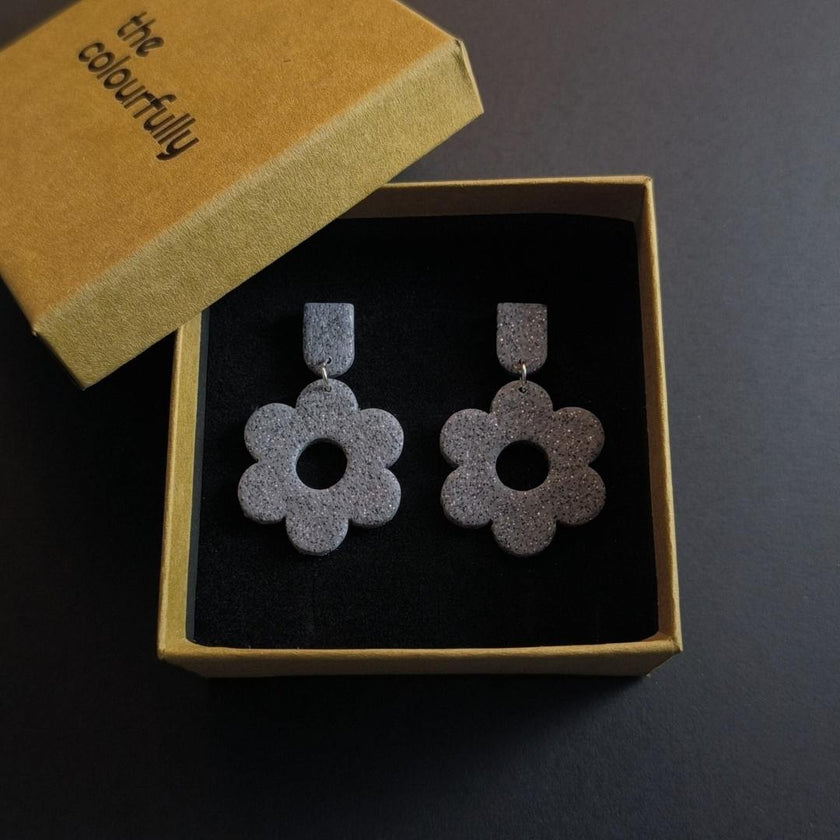 Daisy Beauty Küpe - Granite