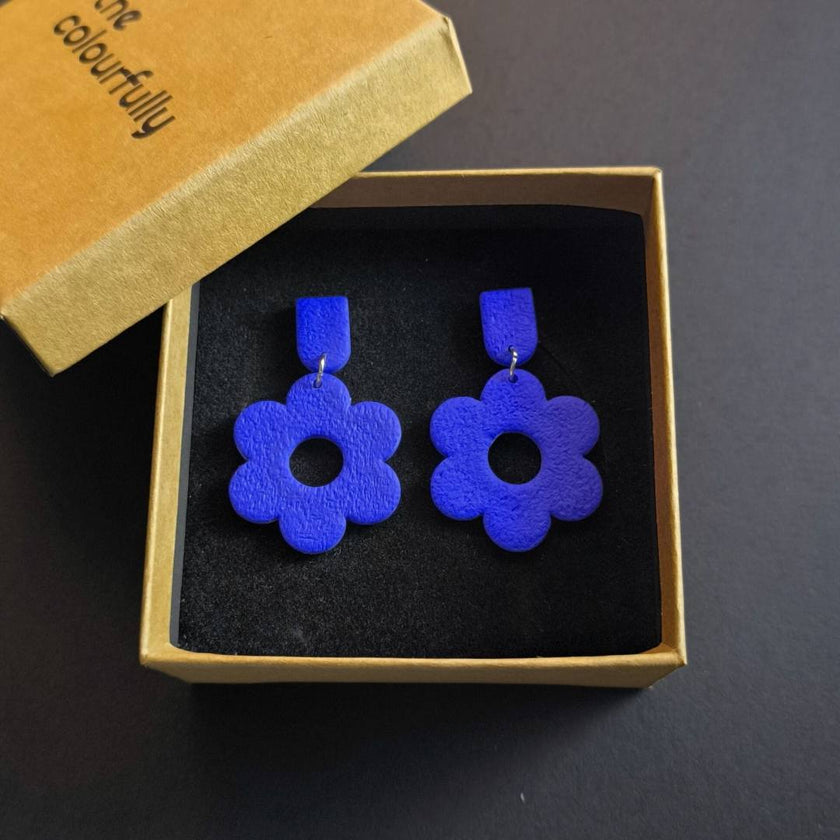 Daisy Beauty Küpe - Saks Blue