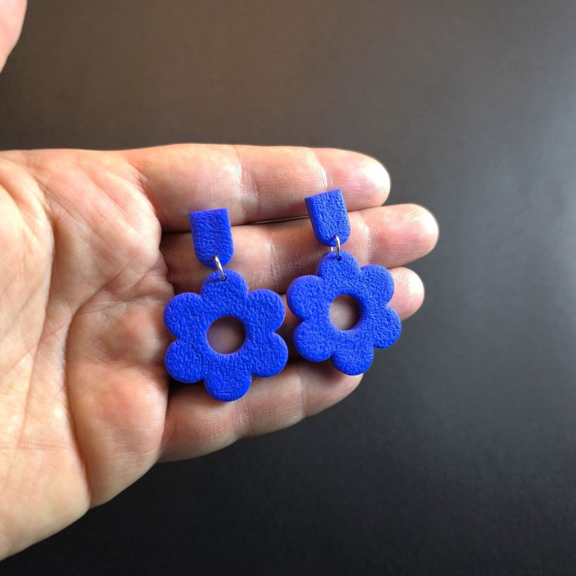 Daisy Beauty Küpe - Saks Blue