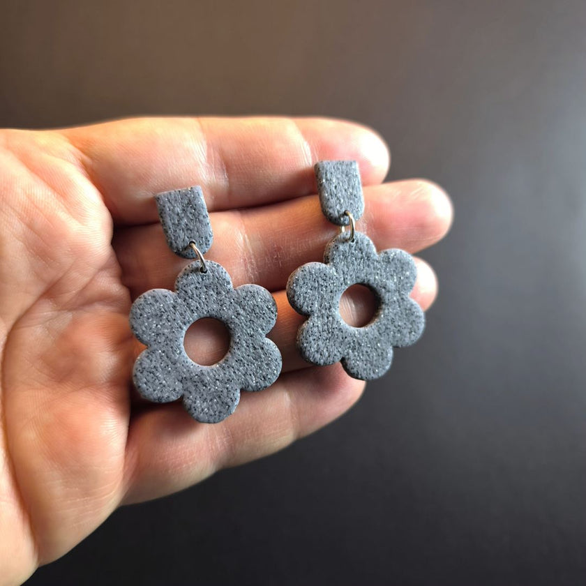 Daisy Beauty Küpe - Granite