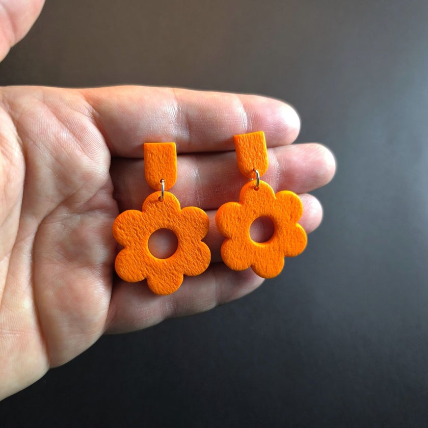 Daisy Beauty Küpe - Tangerine