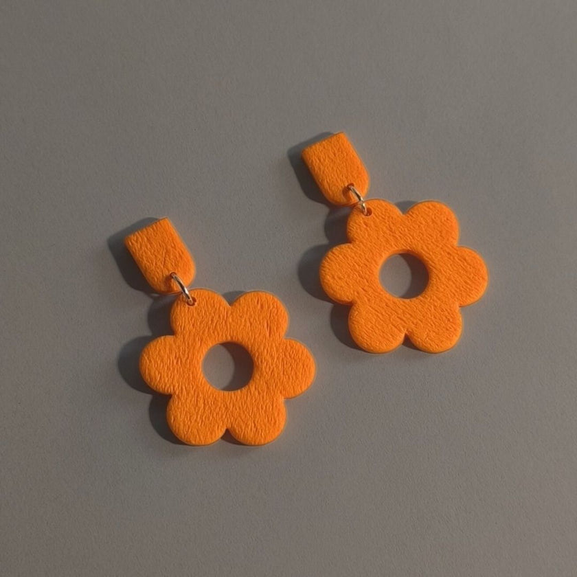 Daisy Beauty Küpe - Tangerine