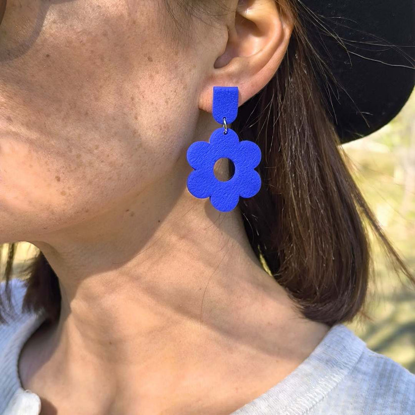 Daisy Beauty Küpe - Saks Blue