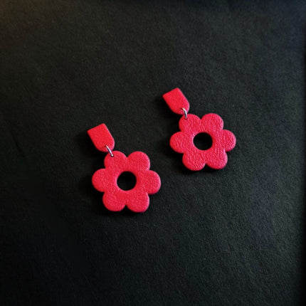 Daisy Beauty Küpe - Cherry Red
