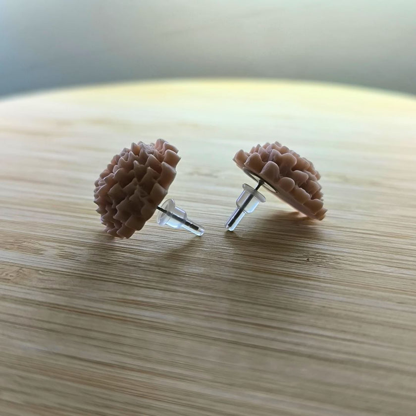 Chrysanthemum Küpe - Blush Pink